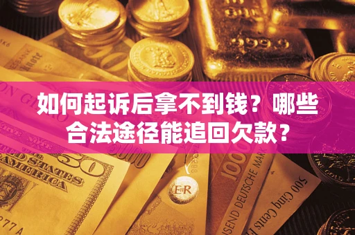 济南如何起诉后拿不到钱？哪些合法途径能追回欠款？