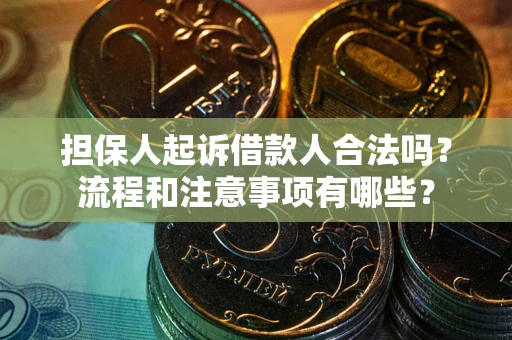 济南担保人起诉借款人合法吗？流程和注意事项有哪些？