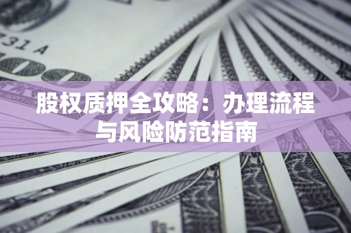 济南股权质押全攻略：办理流程与风险防范指南