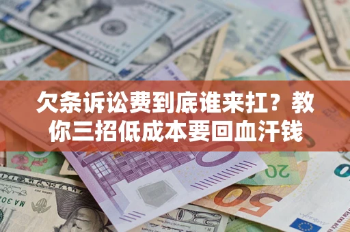 济南欠条诉讼费到底谁来扛？教你三招低成本要回血汗钱